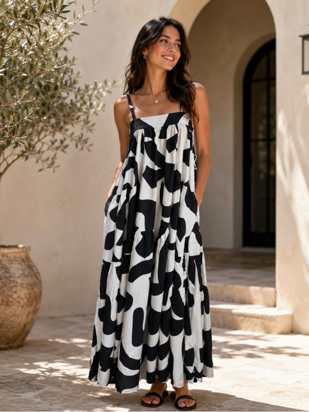 Abel the Label Anthropologie Maxi Dress NWT Strappy Boho